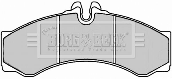 BORG & BECK Комплект тормозных колодок, дисковый тормоз BBP2247
